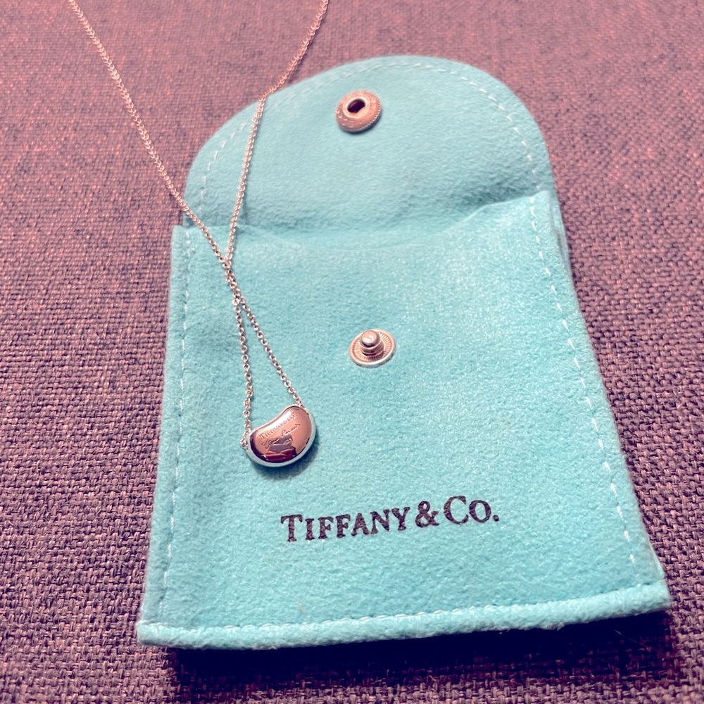 Authentic Tiffany & Co Bean Silver Necklace